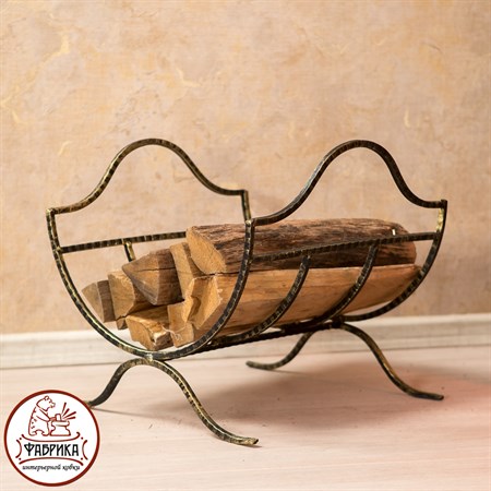 Интерьерная кованая дровница  500-44