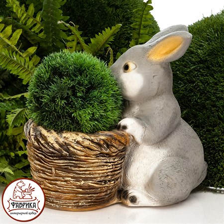 Кашпо для цветов Кролик - фото 20401