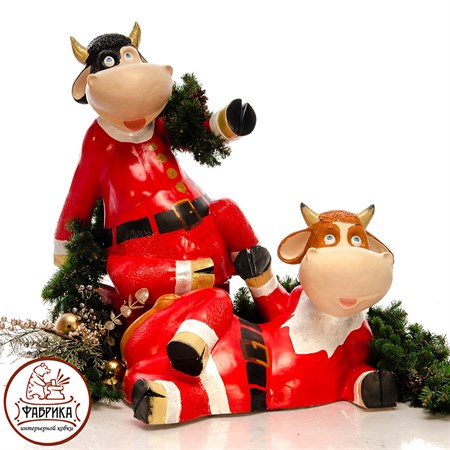 Фигура садовая Корова F08692 - фото 21432