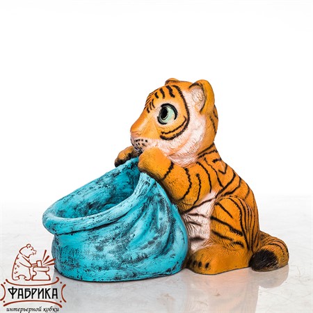 Кашпо Тигренок с мешком U08991 - фото 23405