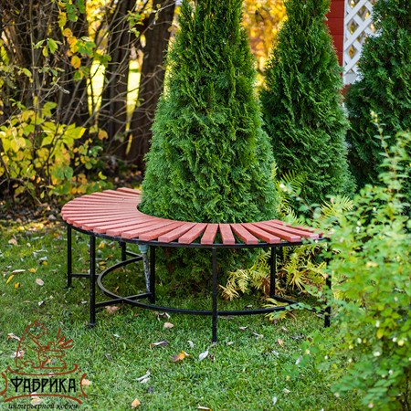 Скамейка полукруглая парковая