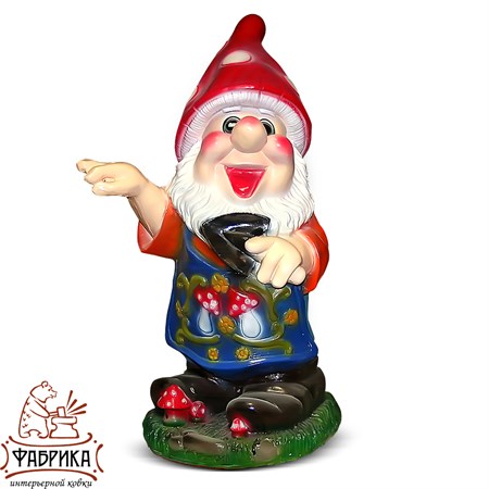 Фигура для сада Гном садовник F03097