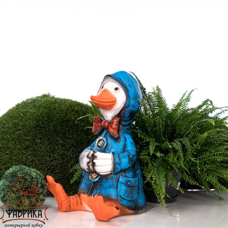 Фигура для сада из полистоуна утёнок