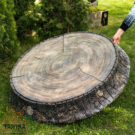 Крышка люка большая спил дуба U09108 - фото 26668