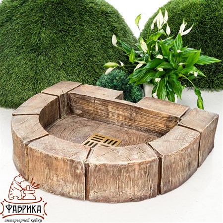 Поддон из стеклопластика для садовой колонки