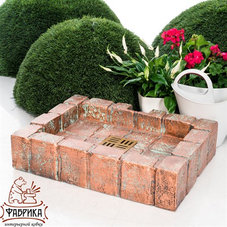 Поддон из стеклопластика для садовой колонки