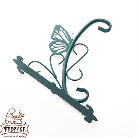 Кронштейн для подвесных кашпо Бабочка 201-032Gr - фото 28250
