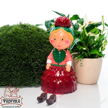 Садовая фигура Гном георгин U09044