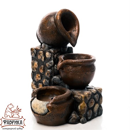 Декоративный фонтан для дачи кувшины U09202 стеклопластик h 50 см - фото 31369