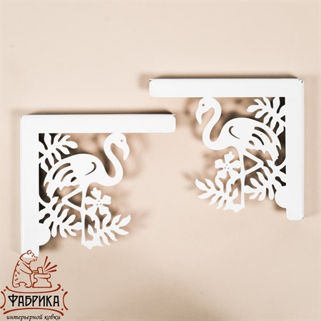 комплект металлических кронштейнов для полки