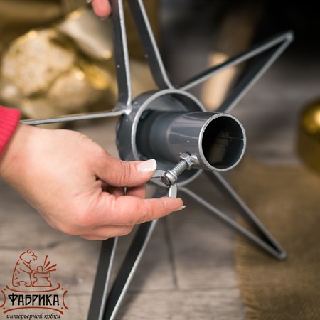 Елочная подставка металлическая 200-32Gray - фото 32545