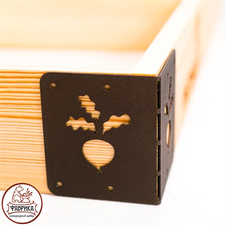 угловой кронштейн для высоких грядок