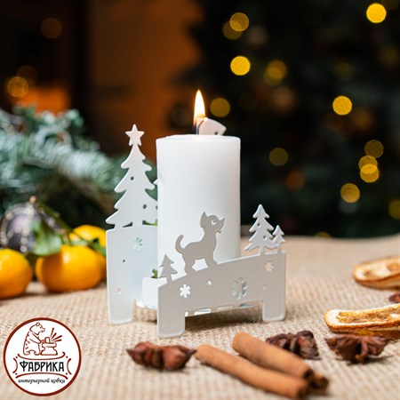 новогодний подсвечник