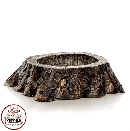 Уличное кашпо Пень низкий