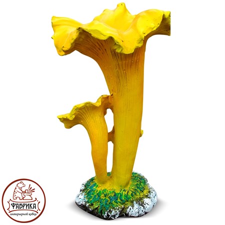 Садовый декор из полистоуна грибы Лисички F07193