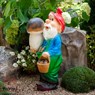 Фигура для сада Гном с грибом F03104