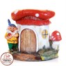 Садовый декор из полистоуна кашпо Гном с Грибом U07954