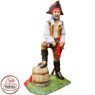 Садовая фигура из полистоуна Пират с Бочкой F07353